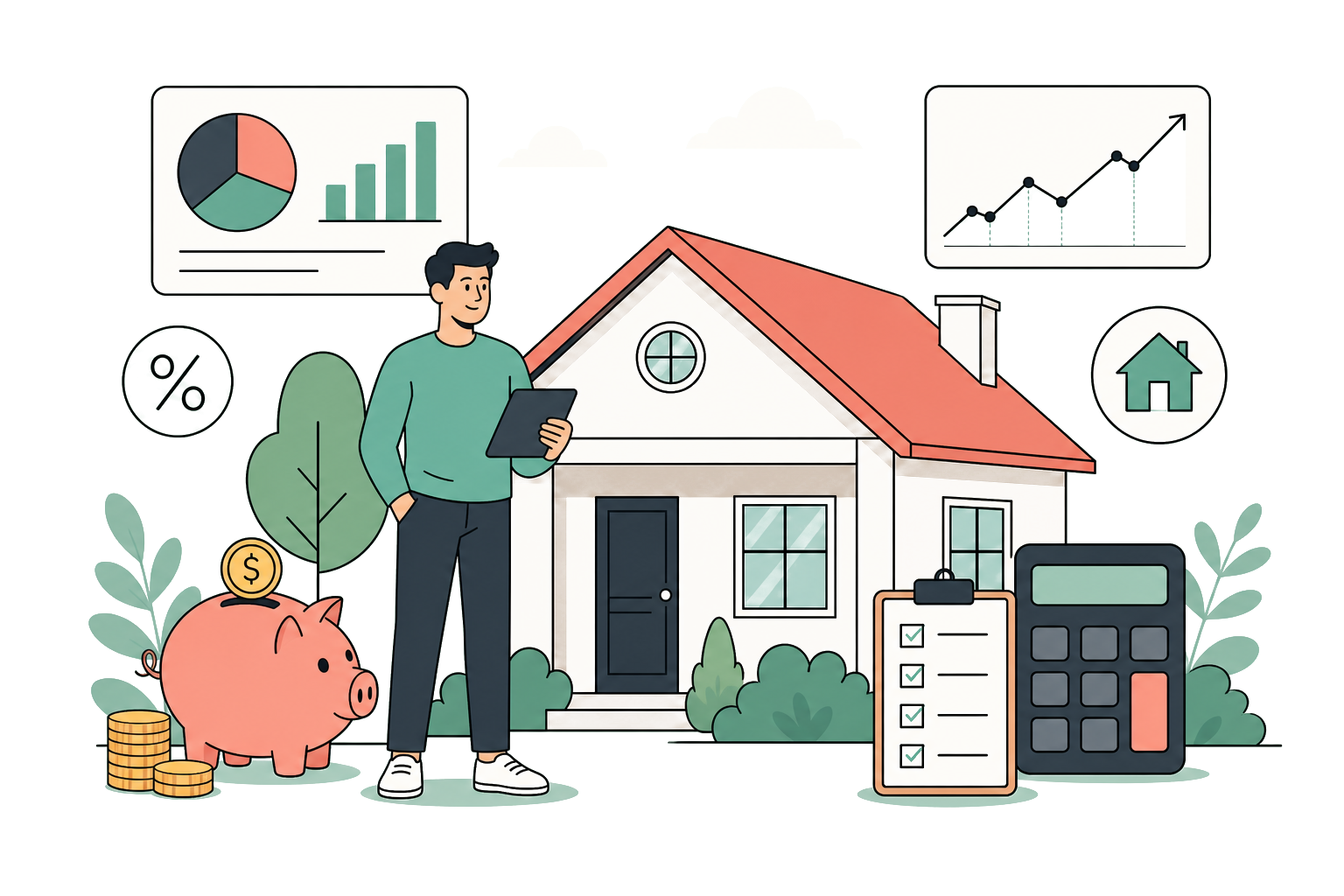 Vector illustration of a home